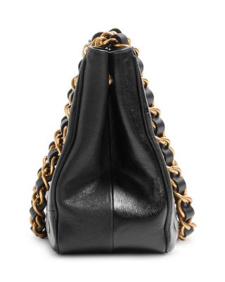 Laseine Small VLogo Leather Tote Bag