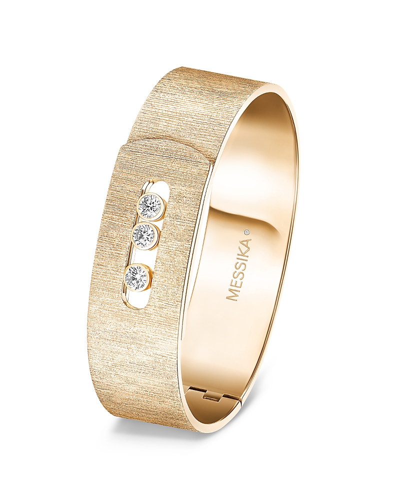 Messika 18k Yellow Gold Diamond Move Noa Cisele Cuff Bracelet