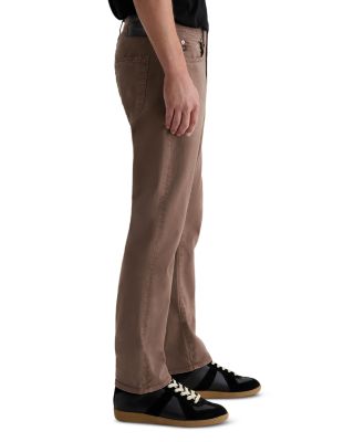 Everett Slim Straight Fit Twill Pants in Sulfur Taupe Gray