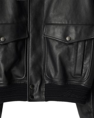 Leather Bomber Jacket
