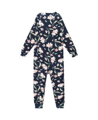  One-Piece Flower Thermal Underwear - Little Kid