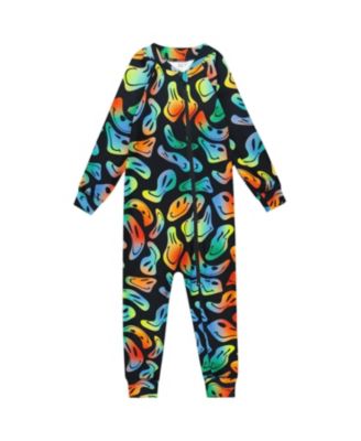 Boys' One-Piece Thermal Underwear Smiley Face - Little Kid