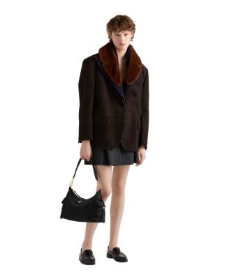  Explore Large Re-Nylon And Leather Bag