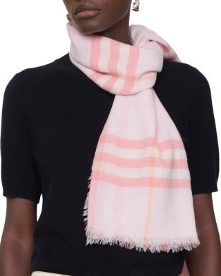  Wide Check Wool Scarf