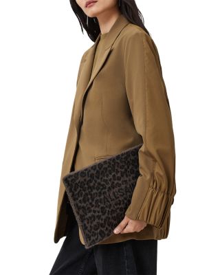 Izzy Leopard Print Zip Clutch