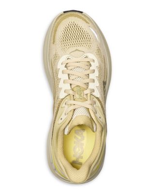 Men's Bondi 9 Lace Up Running Sneakers in Grassland/Oyster Mushroom