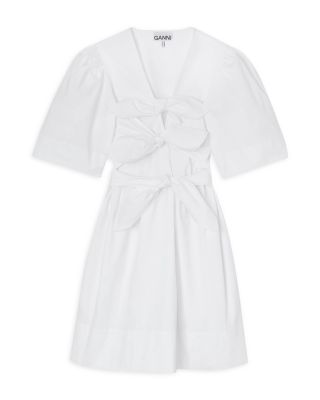 Stretch Cotton Mini Dress