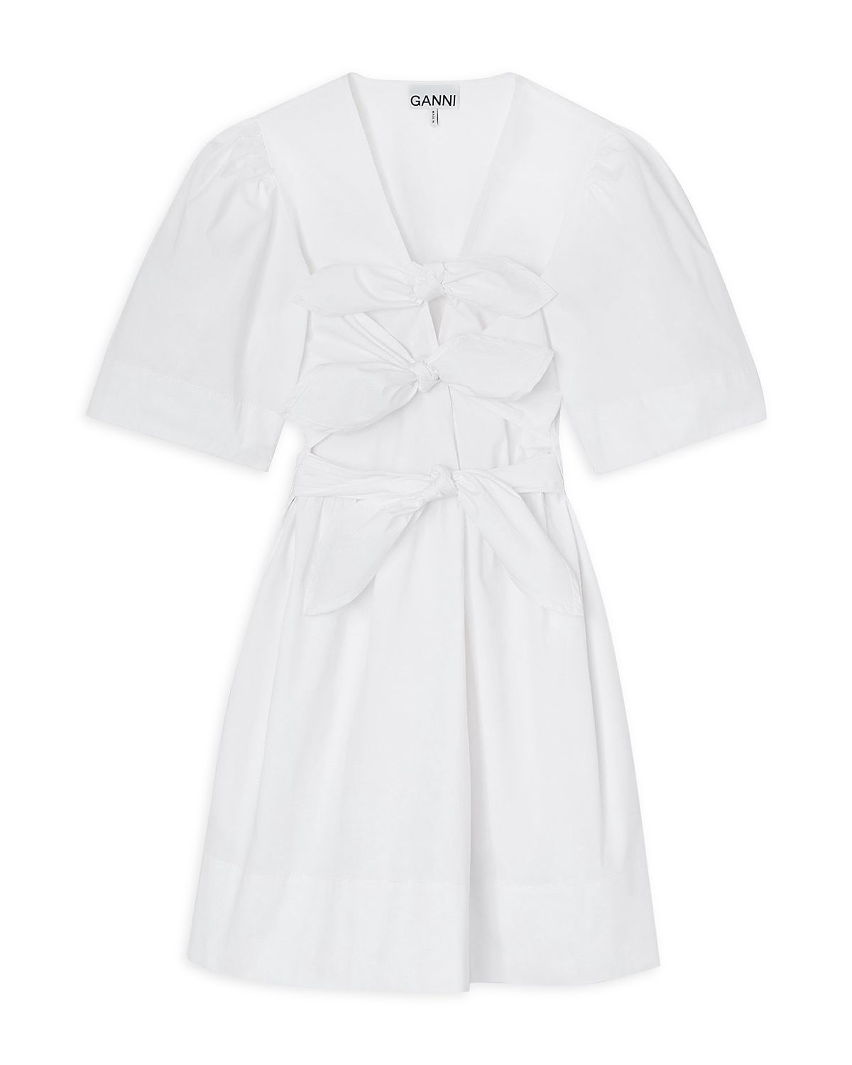 Ganni Stretch Cotton Mini Dress