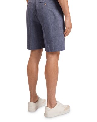 Givran Slim Fit Linen Shorts