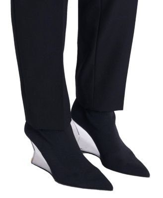 Women's Wedge Knit Ankle Boots