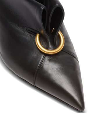 Women's Mules with Front Piercing