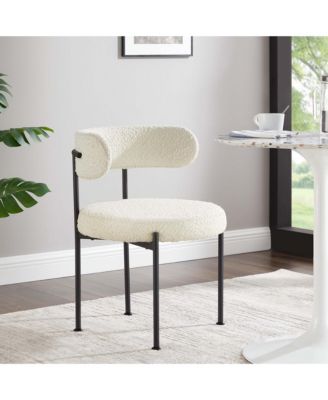 Albie Boucle Fabric Dining Chairs, Set of 2