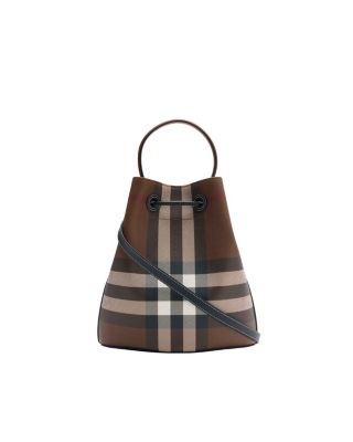 Small Check Bucket Bag
