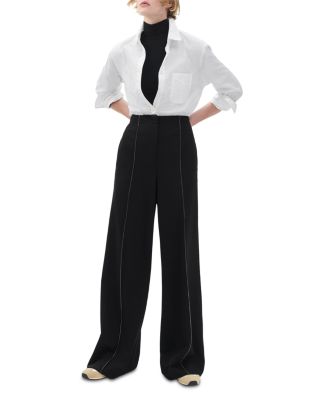 Irina High Rise Contrast Stitch Pants