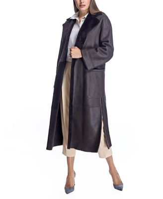 Shearling Lamb Wrap Coat
