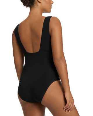 Plunging Neck Swimsuit
