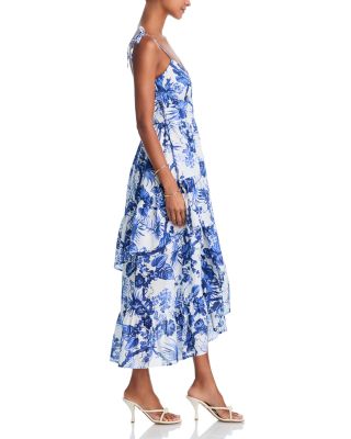 Sleeveless Floral Midi Dress - Exclusive