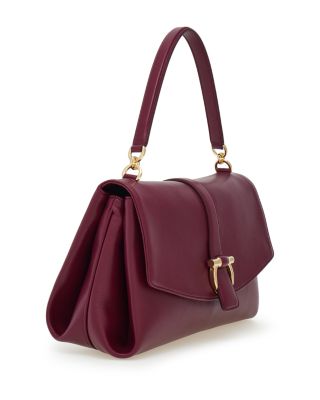 Front Flap Small Leather Handbag