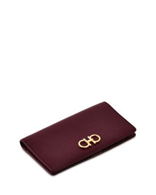 Gancini Leather Continental Wallet 