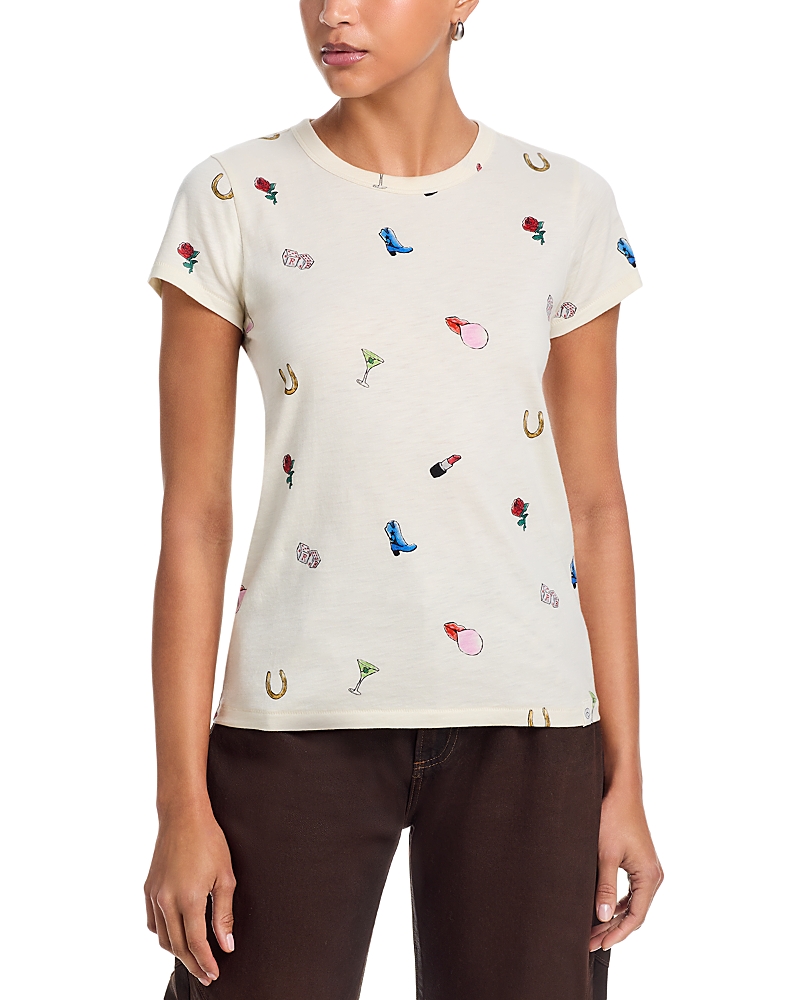 Rag & Bone Citizens Of Humanity All Over Logo Patch Tee In White