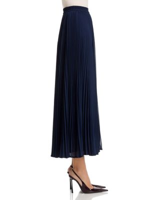 Pleated Maxi Skirt