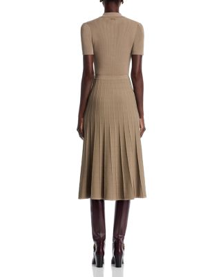 Fit & Flare Polo Midi Dress