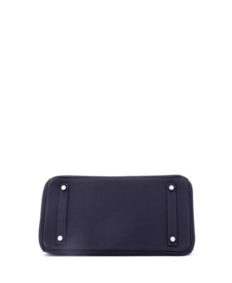 Birkin 30 Handbag Verso Togo with Palladium Hardware