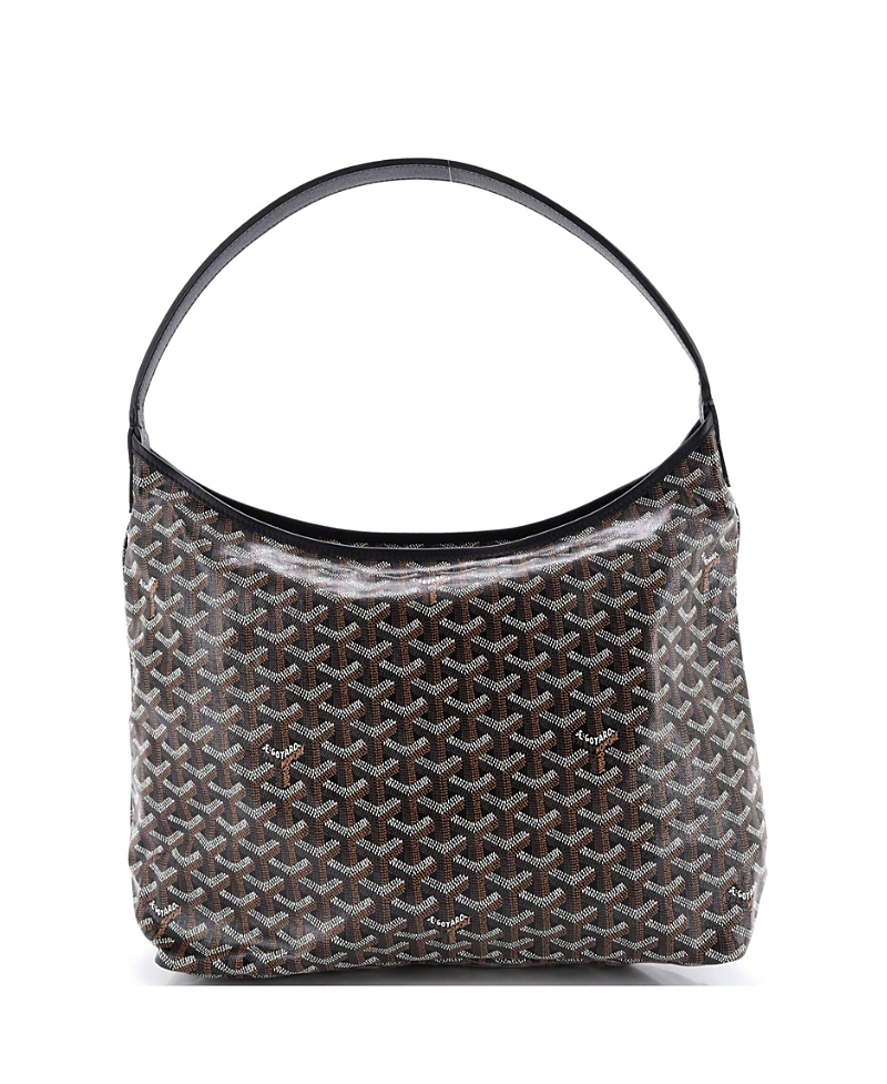 PRE-OWNED GOYARD Pre-owned Goyard Boheme Hobo Coated Canvas In Black