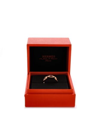 Small Chaine d'Ancre Enchainee Ring 18K Rose Gold