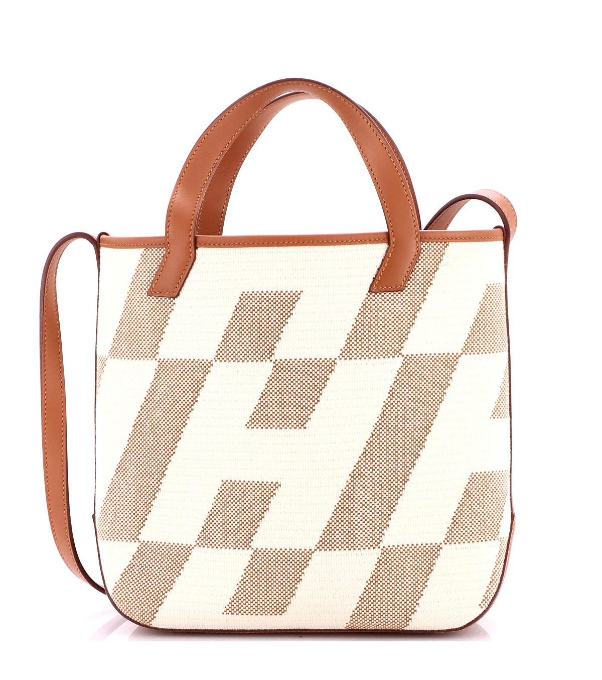 Pre-Owned HERMES 27 Cabas H en Biais Tote Canvas with Leather