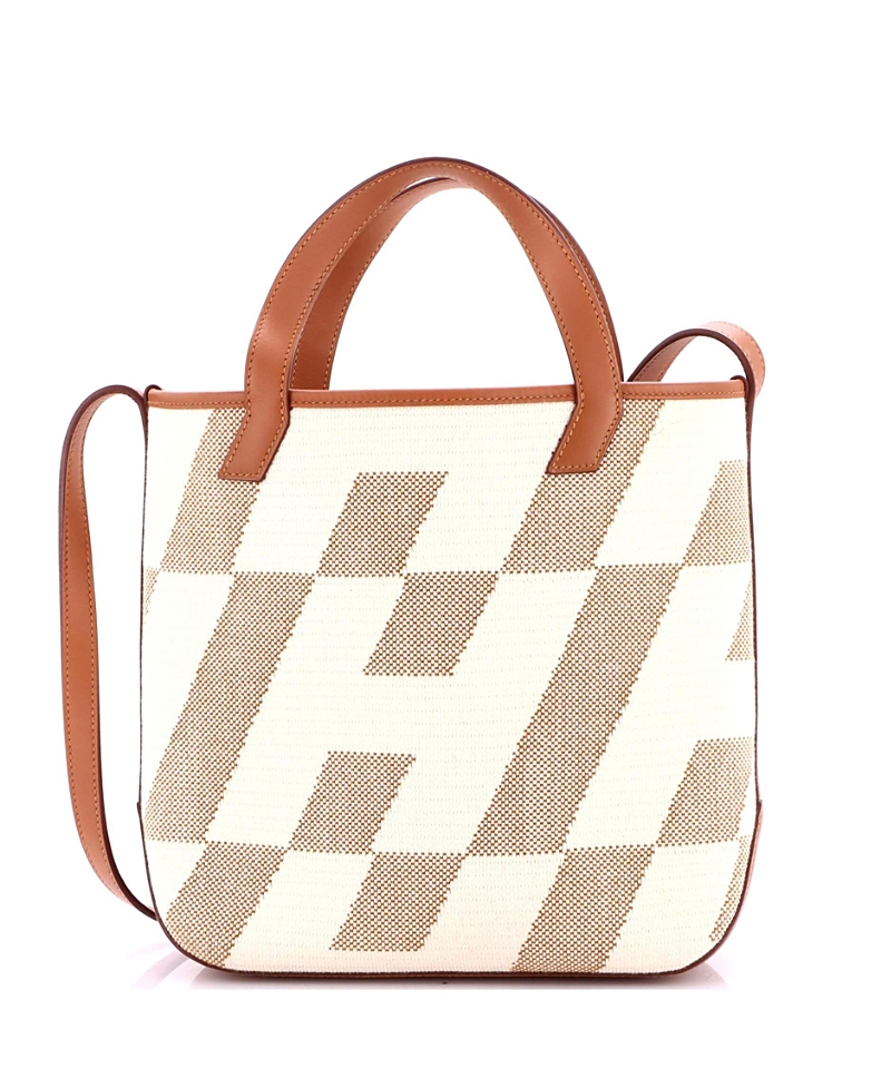 Click to view more detailed imagery on our partner's website Pre-owned Pre-owned Hermes Hermes 27 Cabas H En Biais Tote Canvas With Leather In Brown