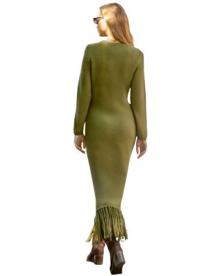 Applique Knit Maxi Dress