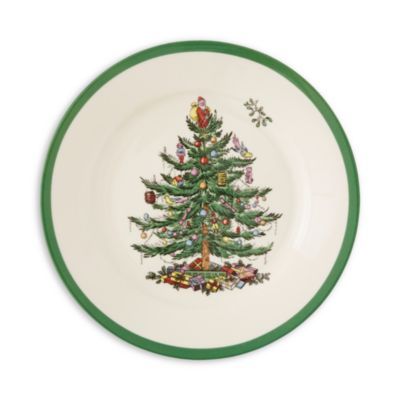 Christmas Tree Salad Plates, Set of 4