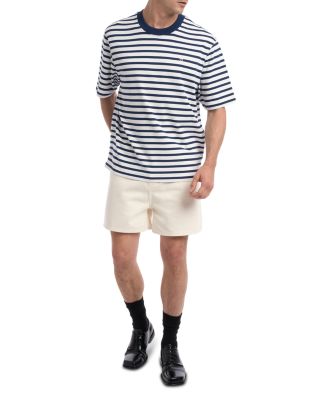 Short Sleeve Boxy Fit Mariniere Tee With Ami De Coeur Patch