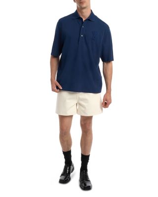 Short Sleeve Polo With AMI De Coeur Patch