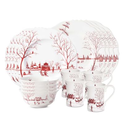 Country Estate Winter Frolic 16-Piece Place Setting