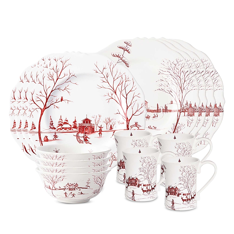 Juliska Country Estate Winter Frolic 16-piece Place Setting In White