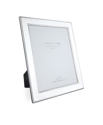 Amira Double-Bead Sterling Silver Frame, 8&amp;quot; x 10&amp;quot;