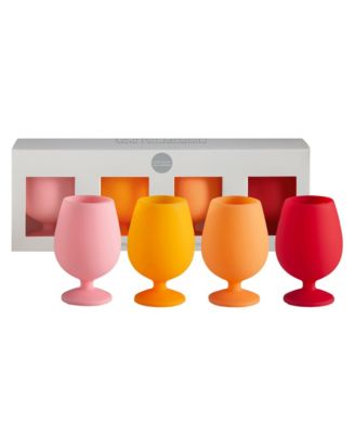Stemm Silicone Unbreakable Wine Glasses - Set of 4
