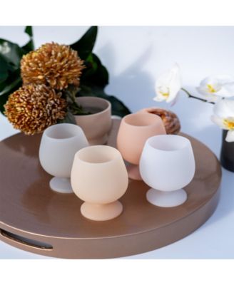 Stemm Silicone Unbreakable Wine Glasses - Set of 4