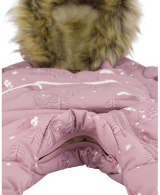 Girls' One-Piece Snug Snowsuit Designed for Car Seat Bear - Baby