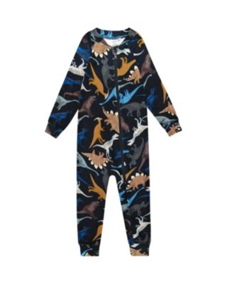 Deux par Unisex One-Piece Thermal Underwear Dinosaur - Baby