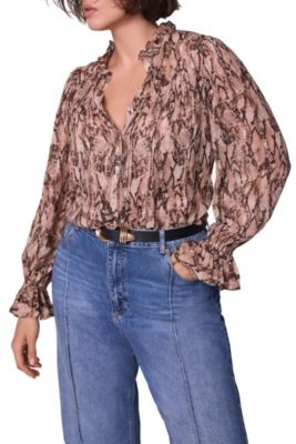 Women's Snake Print Blouse