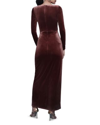 Asymmetric Draped Maxi Dress