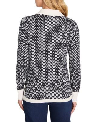 Two Tone Jacquard Sweater