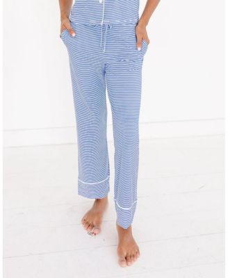 Cobalt Stripe Bamboo Pajama Set