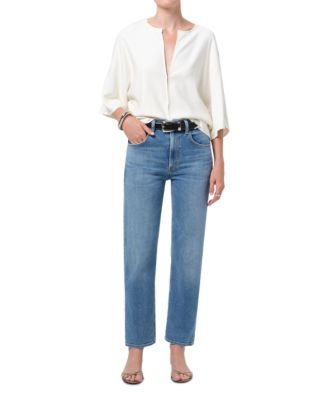 Delfina High Rise Jeans in Stella