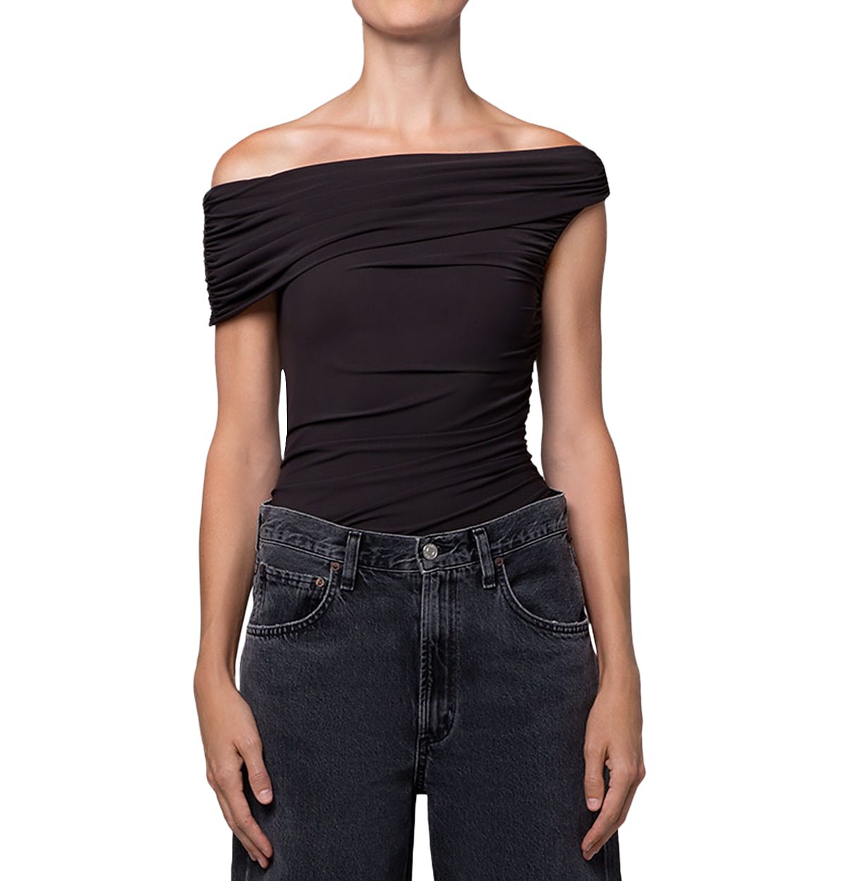 Agolde Sherilyn Off The Shoulder Bodysuit