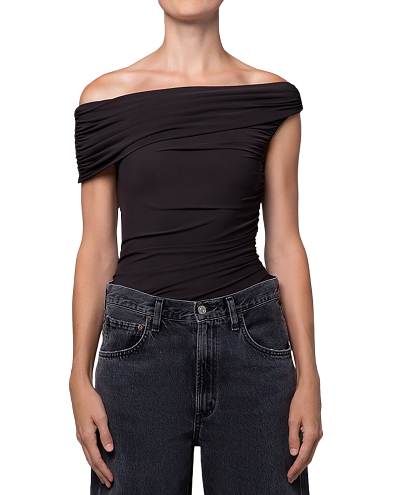 Agolde Sherilyn Off The Shoulder Bodysuit