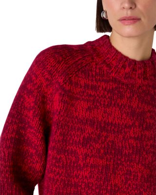 Chunky Wool Fleck Knit Sweater